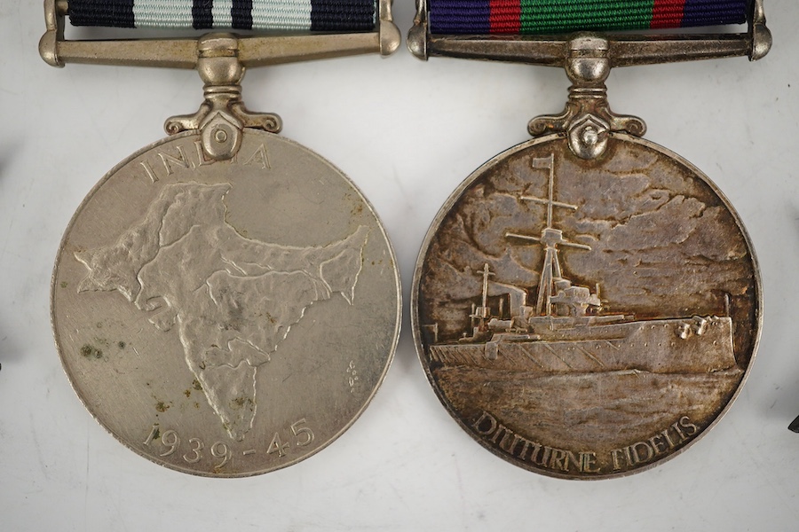 Seven WWII medals and stars